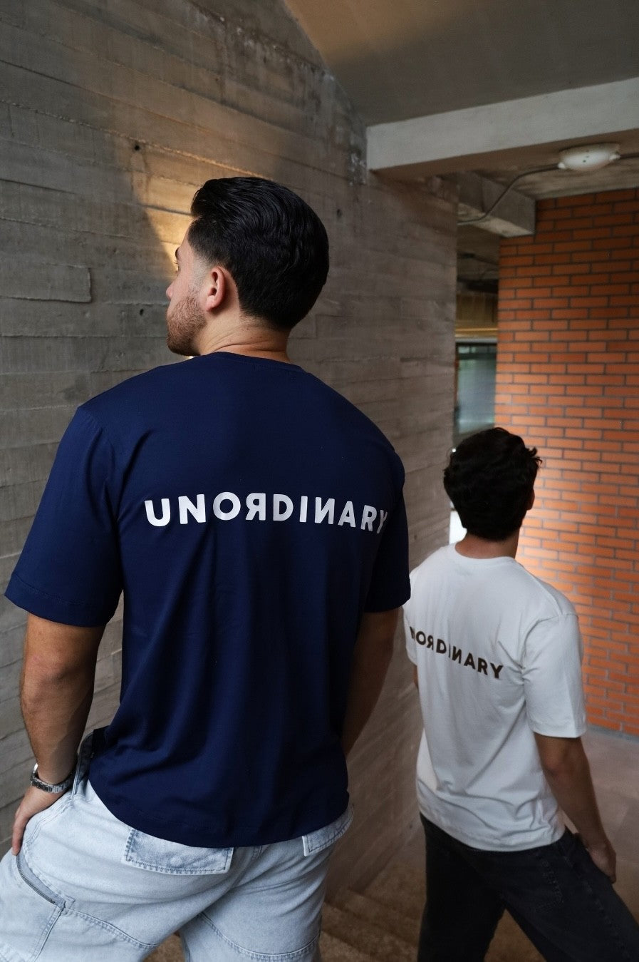 Playera Semi-Oversize Unisex - Azul | 2-DROP E/W