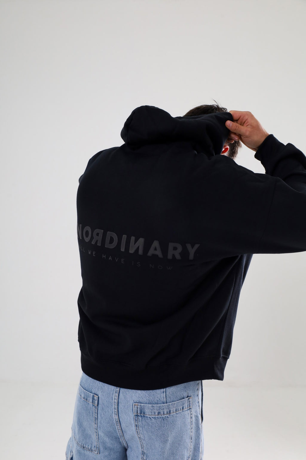 Hoodie Oversize Unisex - Negra | EVERYWHERE