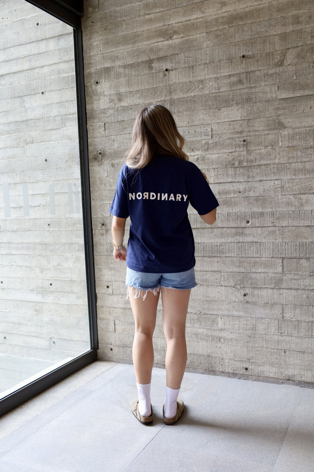 Playera Semi-Oversize Unisex - Azul | 2-DROP E/W