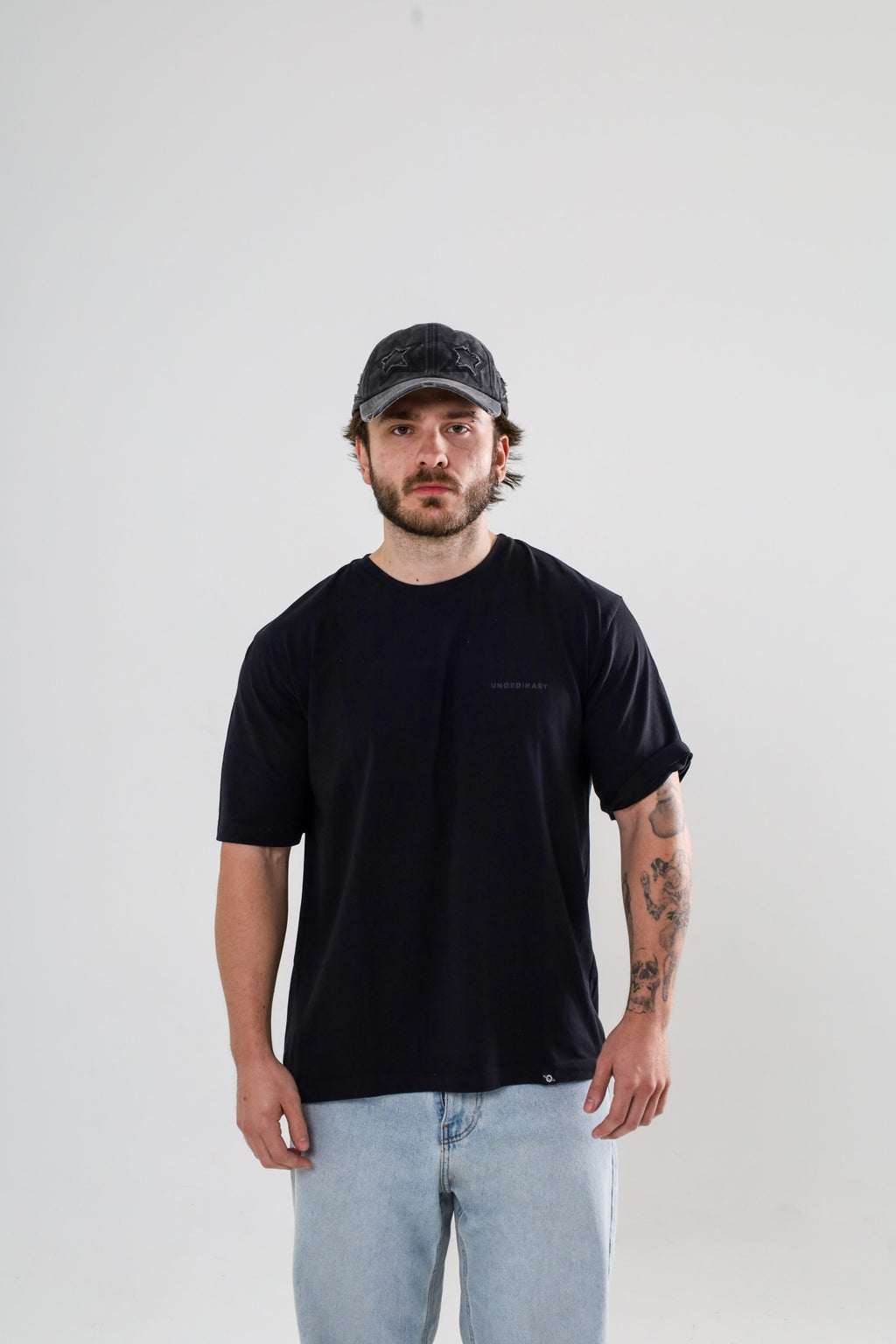 Playera Oversize Unisex - Negra | EVERYWHERE