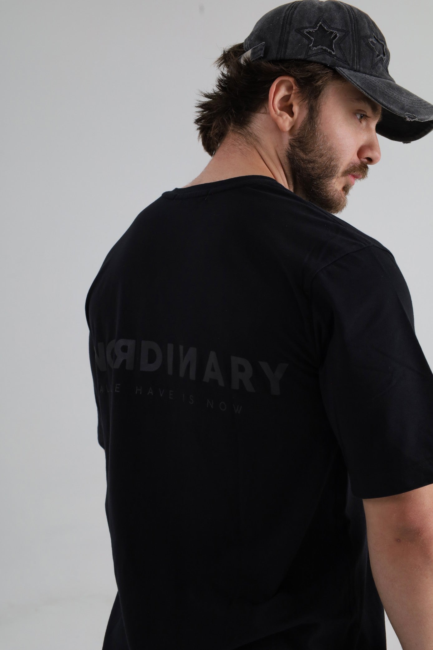 Playera Oversize Unisex - Negra | EVERYWHERE