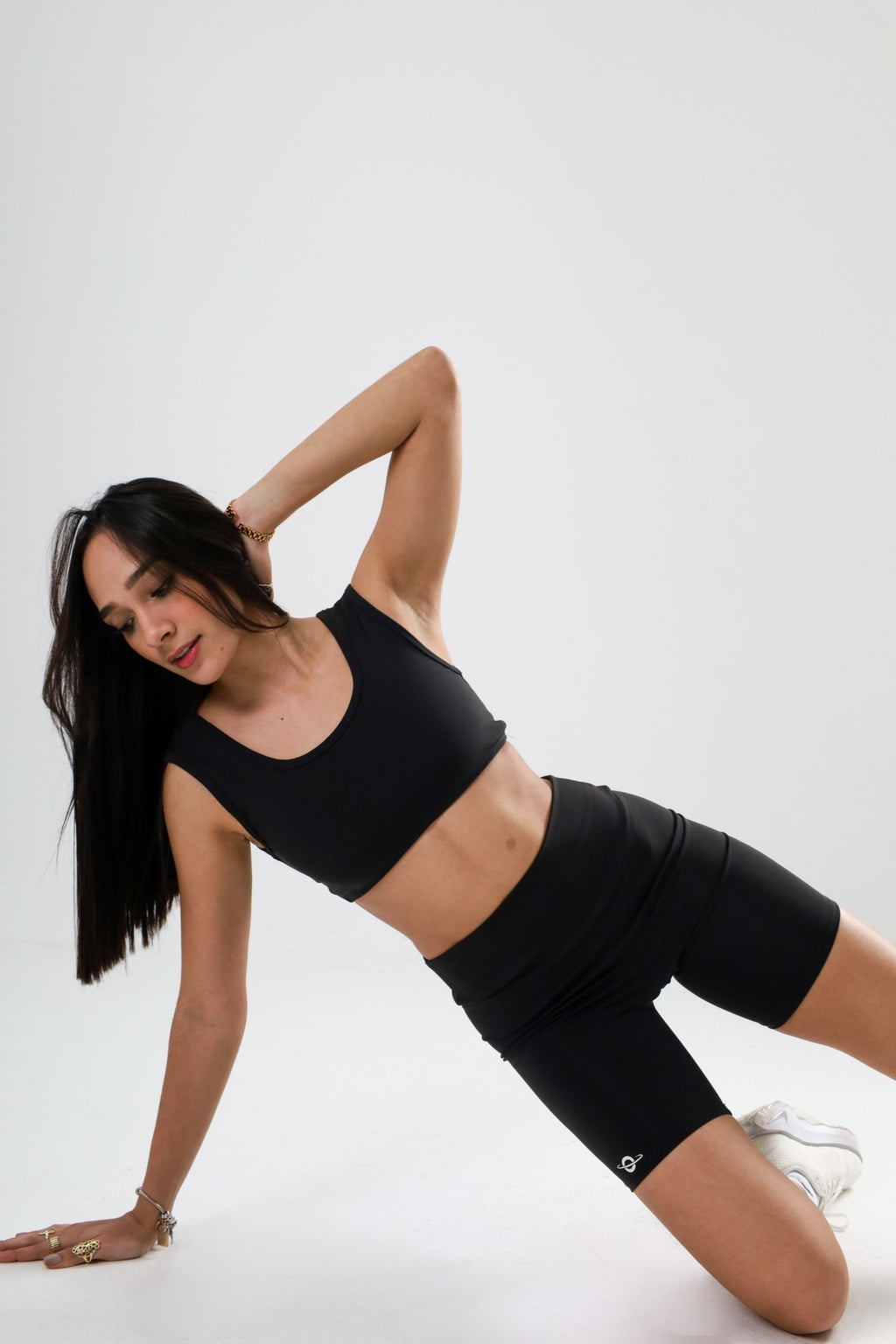 Conjunto Deportivo Mujer - Negro (Top + Biker)